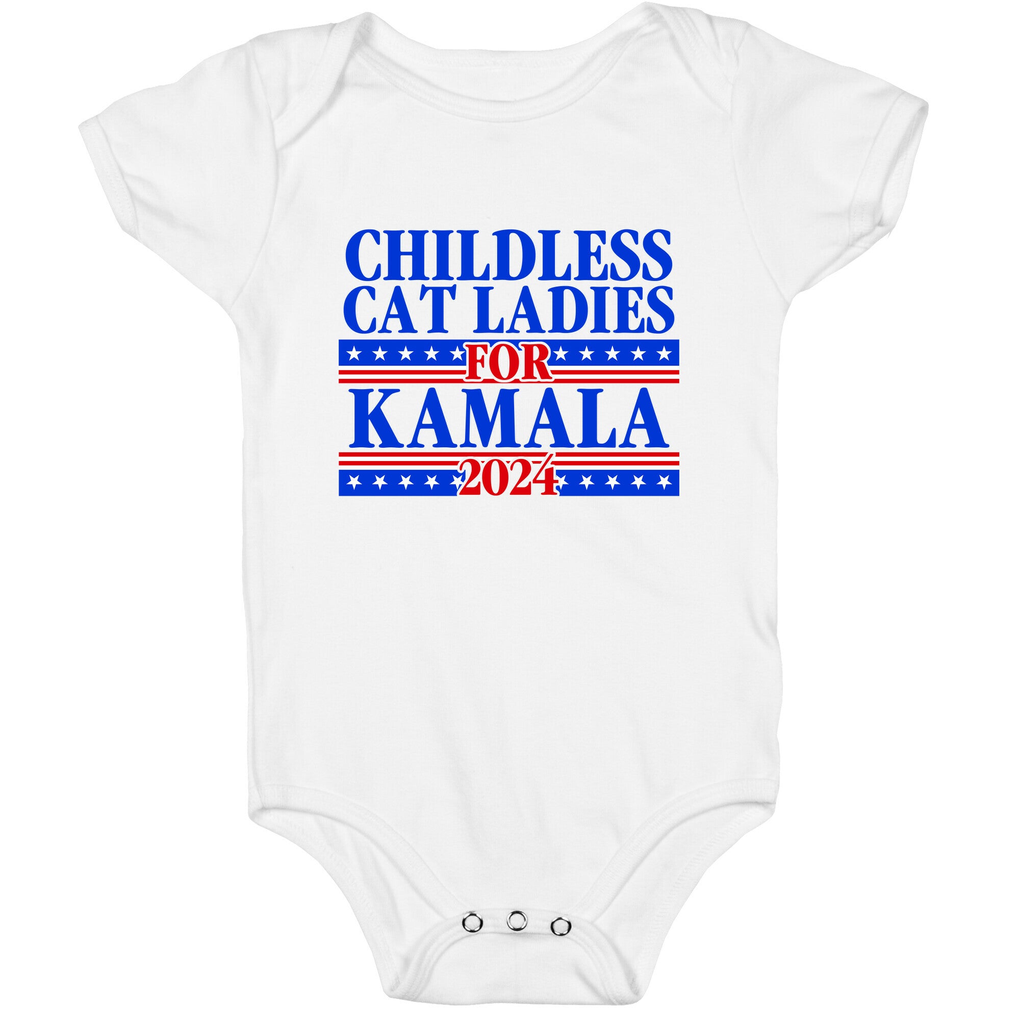 Patriotic Childless Cat Ladies for Kamala Baby One-Piece